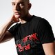 Vyriški marškinėliai CONFRONT MARŠKINĖLIAI FOOT PRINT BLK TEE cf39tsm60002 spalva juoda