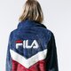 Moteriškas džemperis FILA DŽEMPERIS CHARMAINE FUR JACKET 687225a248 spalva tamsiai mėlyna