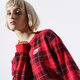 Moteriškas džemperis NIKE DŽEMPERIS W NSW CREW FLC AOP PLAID ci5041-657 spalva daugiaspalvė
