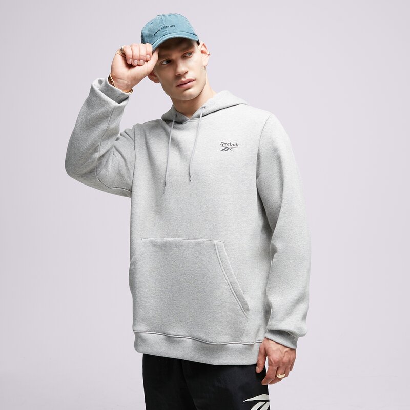REEBOK DŽEMPERIS SU GOBTUVU   RI LEFT CHEST LOGO HOOD