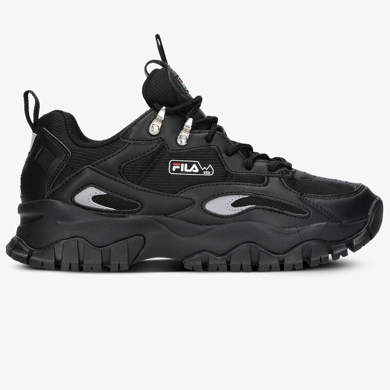 fila black trainers mens