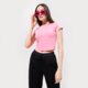 Moteriški marškinėliai ADIDAS MARŠKINĖLIAI CROPPED TEE hm4712 spalva rožinė