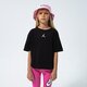 Vaikiški marškinėliai JORDAN MARŠKINĖLIAI ESSENTIALS GIRL 45a770-023 spalva juoda