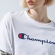 Moteriški marškinėliai CHAMPION MARŠKINĖLIAI LADY LOGO TEE 113864ww001 spalva balta
