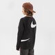 Vaikiškas džemperis NIKE DŽEMPERIS B NSW FLC SWOOSH CREW BOY dd8726-010 spalva juoda