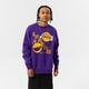 Vyriškas džemperis NIKE DŽEMPERIS LAL M NK CREW FLC CTS TEAM NBA dh9438-504 spalva violetinė