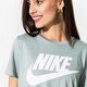 Moteriški marškinėliai NIKE MARŠKINĖLIAI SS W NSW ESSNTL TEE HBR 829747-019 spalva žalia