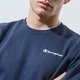 Vyriškas džemperis CHAMPION DŽEMPERIS CREWNECK SWEATSHIRT 214750bs501 spalva tamsiai mėlyna