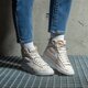 Moteriški kedai NIKE BLAZER MID '77 NEXT NATURE dq4124-100 spalva pilka