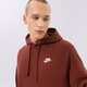 Vyriškas džemperis NIKE DŽEMPERIS SU GOBTUVU SPORTSWEAR CLUB FLEECE bv2654-217 spalva ruda