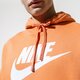 Vyriškas džemperis NIKE DŽEMPERIS SU GOBTUVU SPORTSWEAR CLUB FLEECE bv2973-871 spalva oranžinė