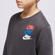 Vaikiškas džemperis NIKE DŽEMPERIS B NSW SI FLC CREW BB BOY fd1199-070 spalva juoda