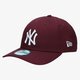 Vaikiška kepurė su snapeliu NEW ERA KEPURĖ LEAGUE ESSENTIAL 940 NY YANKEES MAR 80337643 spalva tamsiai raudona