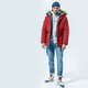 Vyriškas džemperis CHAMPION DŽEMPERIS SU GOBTUVU HOODED SWEATSHIRT 214743em021 spalva pilka