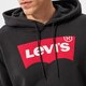 Vyriškas džemperis LEVI'S DŽEMPERIS SU GOBTUVU   STANDARD GRAPHIC HOODIE 38424-0001 spalva juoda