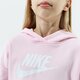 Vaikiškas džemperis NIKE DŽEMPERIS SU GOBTUVU SPORTSWEAR CLUB GIRL dc7210-663 spalva rožinė