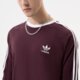 Vyriški marškinėliai ADIDAS MARŠKINĖLIAI 3-STRIPES LS T hk7288 spalva tamsiai raudona