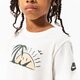 Vaikiški marškinėliai NIKE MARŠKINĖLIAI G NSW TEE SUN SWOOSH CROP GIRL dq4376-133 spalva balta