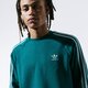Vyriškas džemperis ADIDAS DŽEMPERIS 3-STRIPES CREW ej9692 spalva žalia