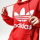 Moteriškas džemperis ADIDAS DŽEMPERIS SU GOBTUVU TRF HOODIE fm3298 spalva raudona