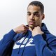 Vyriškas džemperis NIKE DŽEMPERIS SU GOBTUVU SPORTSWEAR CLUB FLEECE bv2973-410 spalva tamsiai mėlyna