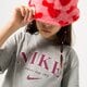 Vaikiški marškinėliai NIKE MARŠKINĖLIAI G NSW TREND BF TEE PRNT fd0888-063 spalva pilka