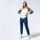 Moteriški marškinėliai VANS MARŠKINĖLIAI WM NURSERY WHITE/MULTI TROPIC vn0a4doivbm1 spalva balta