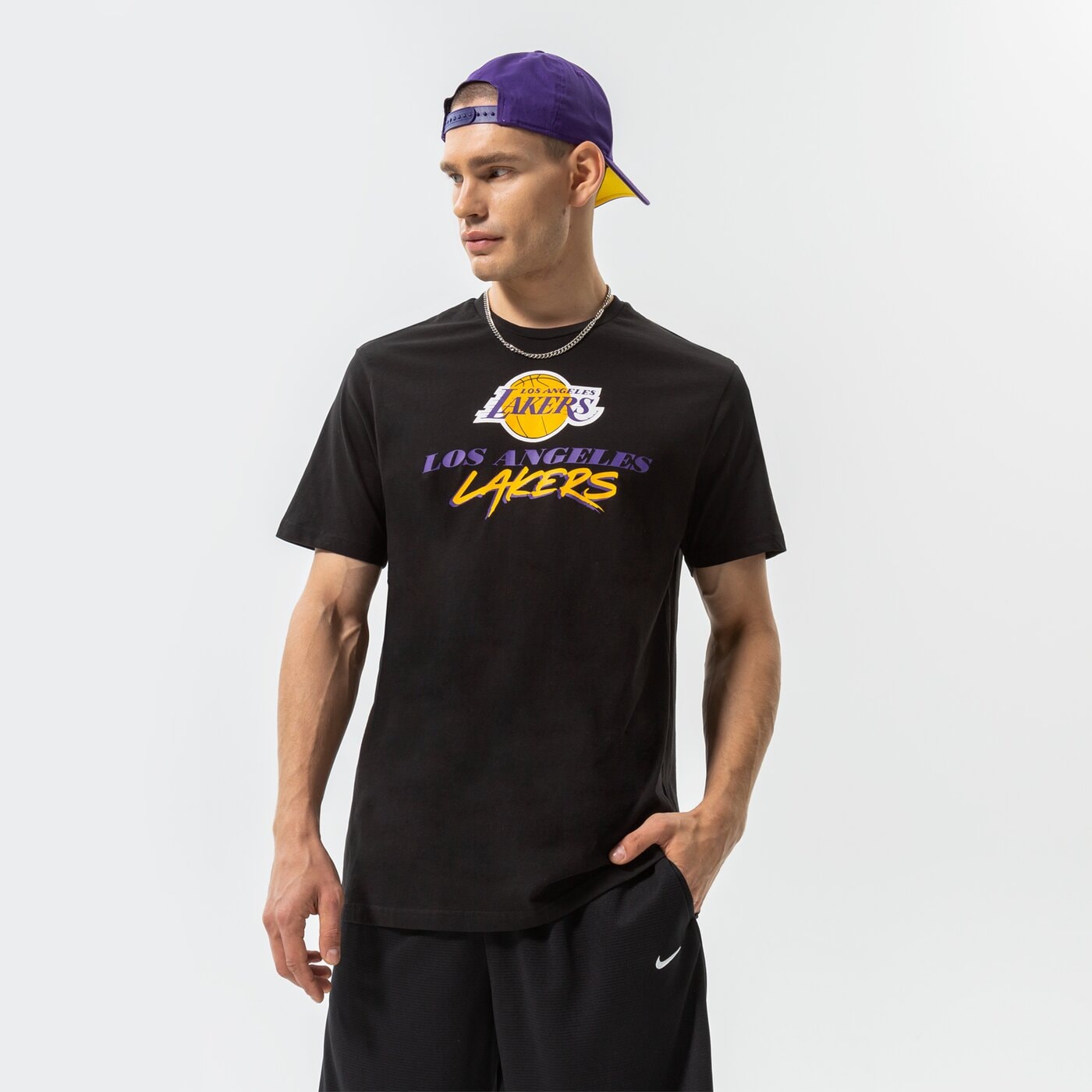 Nba Script NEW ERA MARŠKINĖLIAI NBA SCRIPT LAKERS LOS ANGELES LAKERS BL 60284675 ...