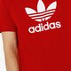 Vyriški marškinėliai ADIDAS MARŠKINĖLIAI SS TREFOIL MARŠKINĖLIAI ADICOLOR dx3609 spalva raudona