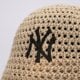 NEW ERA SKRYBELĖ WMNS KNITTED BUCKET NYY NEW YORK YANKEES 60856308 spalva rusvai gelsva