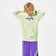 Vaikiškas džemperis ADIDAS DŽEMPERIS SU GOBTUVU HOODIE BOY hf7436 spalva žalia