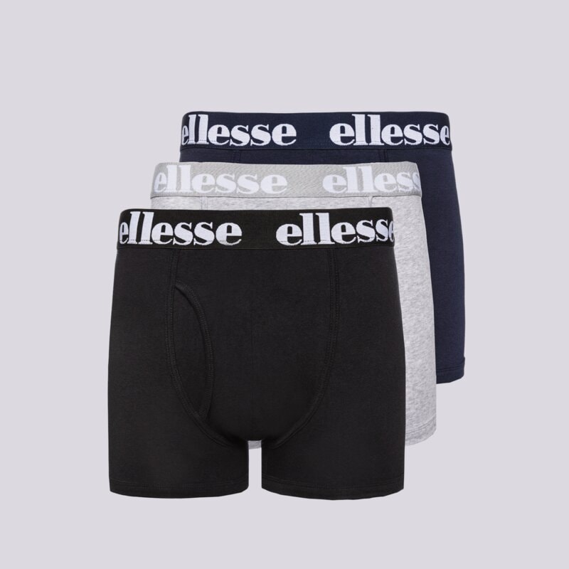 ELLESSE BOKSIKĖS HALI 3PK BOXERS BLK/GREY/NAVY