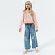Vaikiškas džemperis ADIDAS DŽEMPERIS SU GOBTUVU CROPPED HOODIE GIRL h32339 spalva rožinė