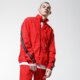 Vyriška rudeninė striukė PUMA STRIUKĖ STRIUKĖ AVENIR   WOVEN TRACK MARŠKINĖLIAI 59647011 spalva raudona