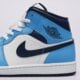Vyriški kedai AIR JORDAN 1 MID  dq8426-405 spalva tamsiai mėlyna