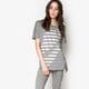 Moteriški marškinėliai NIKE MARŠKINĖLIAI TEE-STRIPE 726080091 spalva pilka