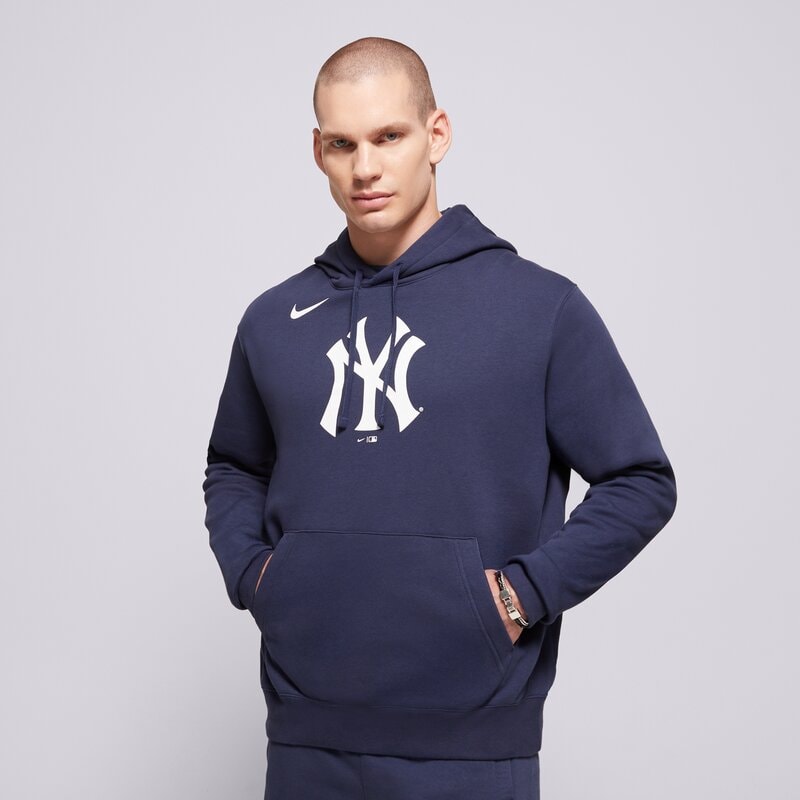 NIKE DŽEMPERIS SU GOBTUVU MLB LOGO CLUB FLEECE HOOD NEW YORK