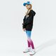 Vaikiškas džemperis ADIDAS DŽEMPERIS SU GOBTUVU HOODIE GIRL h32388 spalva juoda