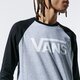 Vyriški marškinėliai VANS MARŠKINĖLIAI CLASSIC RAGLAN vn0002qqzqe1 spalva pilka
