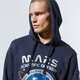 Vyriškas džemperis ALPHA INDUSTRIES DŽEMPERIS SU GOBTUVU MISSION TO MARS HOODY 12633007 spalva tamsiai mėlyna