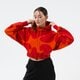 Moteriškas džemperis ADIDAS DŽEMPERIS SU GOBTUVU MMK CROP HOODIE CORANG hj7306 spalva koralinė