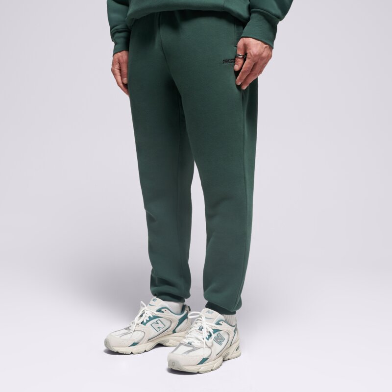 PROSTO KELNĖS SWEATPANTS DARN WASHED GREEN