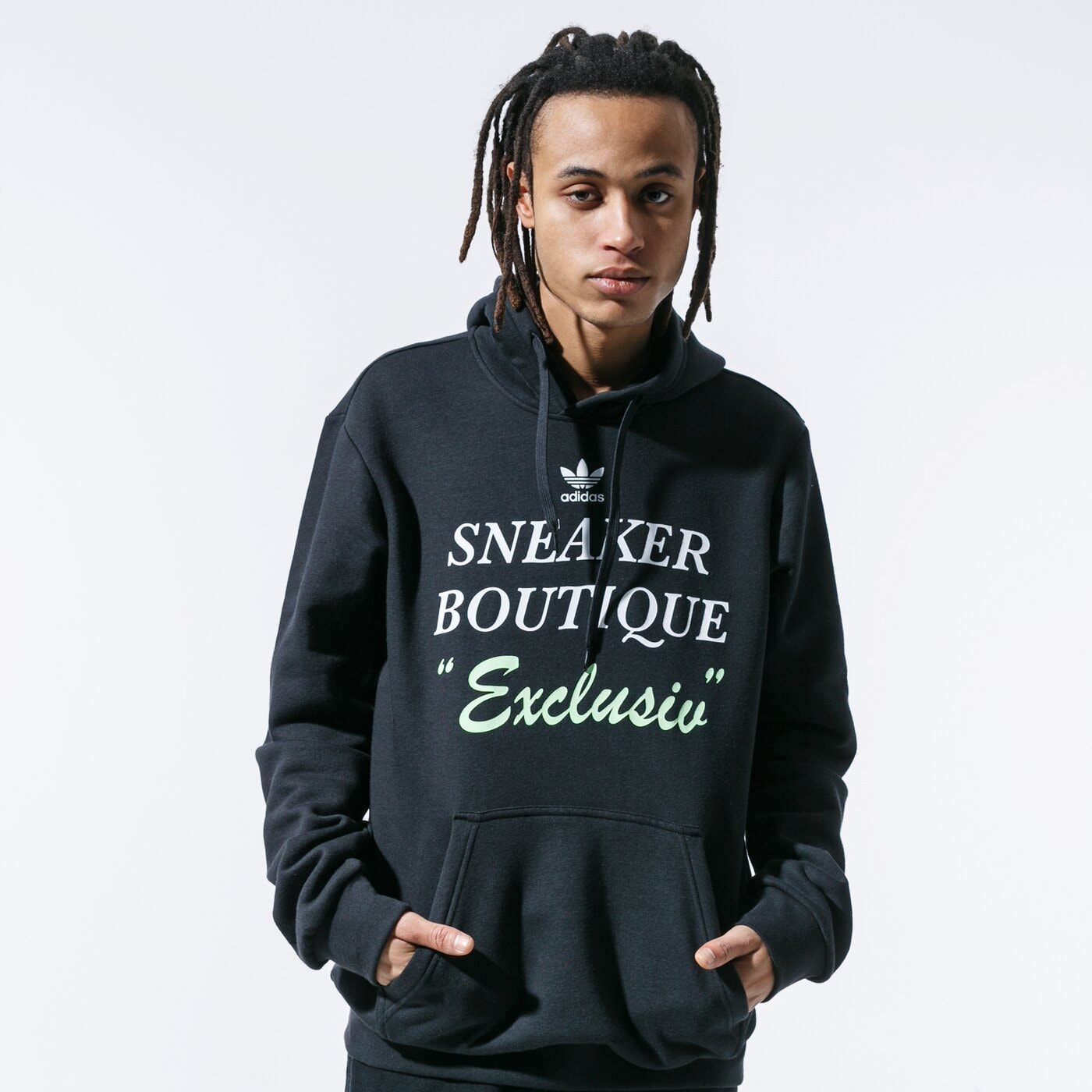 Vyriškas džemperis ADIDAS DŽEMPERIS SU GOBTUVU SNEAKER BOUTIQUE OTH gj9609 spalva juoda