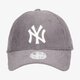 Moteriška kepurė su snapeliu NEW ERA KEPURĖ WMNS FASHION CORD 940 NYY GRH NEW YORK YANKEE 60222458 spalva pilka