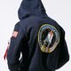 Vyriškas džemperis ALPHA INDUSTRIES DŽEMPERIS Z   KAPTUREM SPACE SHUTTLE HOODY 178317-07 spalva tamsiai mėlyna