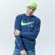Vyriškas džemperis NIKE DŽEMPERIS M NSW CREW PRNT PACK BB dd9699-410 spalva tamsiai mėlyna