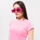 Moteriški marškinėliai ADIDAS MARŠKINĖLIAI CROPPED TEE hm4712 spalva rožinė