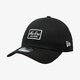 Vyriška kepurė su snapeliu NEW ERA KEPURĖ NE SCRIPT PATCH 9FORTY NONE BLK 80581014 spalva juoda