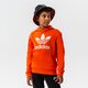 Vaikiškas džemperis ADIDAS DŽEMPERIS SU GOBTUVU TREFOIL HOODIE BOY hk0273 spalva oranžinė