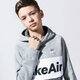 Vaikiškas džemperis NIKE DŽEMPERIS SU GOBTUVU AIR cj7842-063 spalva pilka
